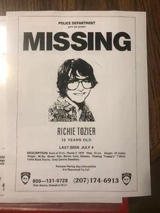 Richie Tozier Missing Poster From It Pennywise Horror Movie - Picture 1 of 1