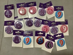 Birthday number buttons badges multiple - Picture 1 of 1