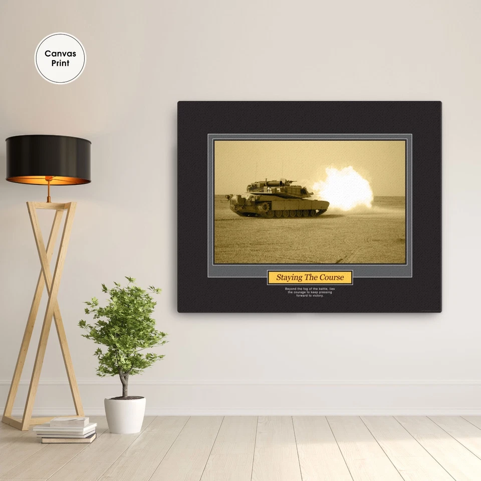 Pôster motivacional, Staying the Course, arte de parede motivacional, motivacional - Imagem 1 de 1