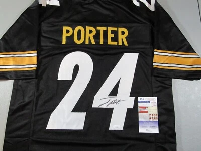 Camiseta deportiva personalizada Joey Porter Jr Pittsburgh Steelers autografiada firmada estilo profesional Foto 1 de 3