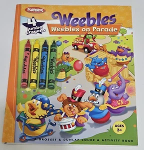 Rare Weebles On Parade Coloring Book w/Jumbo Crayons - Picture 1 of 1