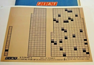 FIAT FIORINO N.Fiorino Diesel 9.Auflage ca. 1991 original Ersatzteil Katalog ETK - Zdjęcie 1 z 1