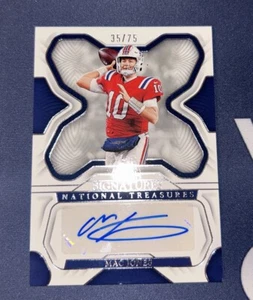 2022 Panini National Treasures Signatures Mac Jones Auto Patriots #SIG-MJO /75 - Picture 1 of 3
