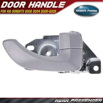 Rear Passenger Side Light Gray Interior Door Handle for Kia Sorento 2003-2009 - Image 1 of 4