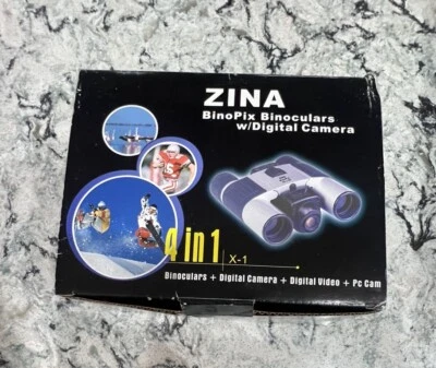 Zina Binoculars Digital Camera Digitial Video Y2K PC Cam Camera BinoPix - Image 1 of 4