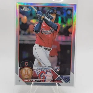 2023 Topps Chrome #54 Bo Naylor Cleveland Guardians BASEBALL Card - Picture 1 of 2