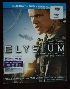 Elysium (Blu-ray/DVD 2013) with Slipcover - Picture 1 of 2