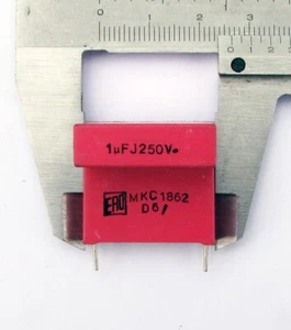 4 pcs ERO MKC 1862 1uF 250V 10% capacitor Polycarbonate 1µF MKC1862 - Picture 1 of 1