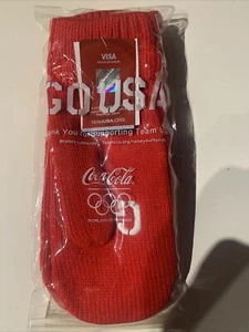 Coca Cola Olympics Go USA Red Fäustlinge Visa Sponsored - Bild 1 von 2