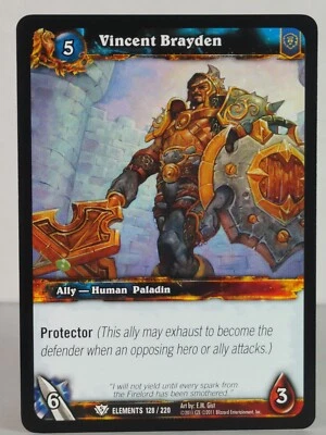 Vincent Brayden - War of the Elements - 128/220 - common - World of Warcraft - Image 1 of 4