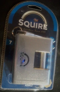 Cerradura Squire ASWL2. 3 llaves. Acero aleación boro.Grillete 11mm diámetro.Envío rápido - Imagen 1 de 7