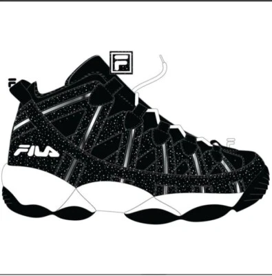 ZAPATOS JUVENILES FILA STACKHOUSE ESPAGUETI NEGRO-BLANCO 3BM01311-021 TALLA 7=8,5 MUJER  Foto 1 de 4