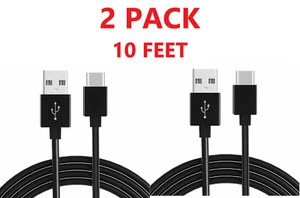 2x 10FT Usb C Charging Data Type C cable For Amazon Kindle Fire HD 10 2020 2019 - Picture 1 of 6