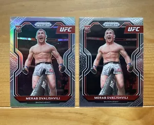 Merab Dvalishvili - 2021 Panini UFC Prizm - Rookie RC Card - Silver & Base - X2 - Picture 1 of 2