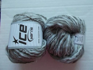 Hilos de hielo Goloso hilo mezcla de alpaca/lana, gris camello, lote de 2 (110 yardas ea) - Imagen 1 de 2