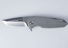 New Revo Vipera Xl Linerlock Grey A/O Folding Poket Knife Vipxltantogry