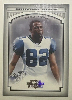 2006 Donruss Threads - Gridiron Kings Darrell Jackson #PGK-12 Gold /100 Seahawks - Image 1 of 2