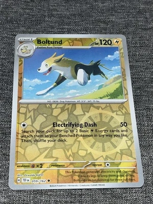 Boltund 059/162 SV05: Temporal Forces Reverse Holo Pokémon Card NM - Image 1 of 2