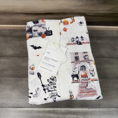 Pottery Barn Halloween Doug & Friends Sheet Set 4-piece King Multicolor NWT - Image 1 of 4