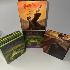 Harry Potter Deathly Hallows & Half-Blood Prince JK Rowling 2 Audio CD Books - Picture 1 of 3
