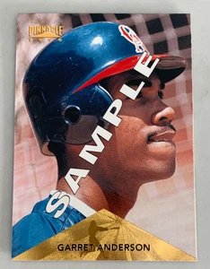 MLB GARRET ANDERSON California Angels 1996 Pinnacle SAMPLE Trading CARD #5 - Bild 1 von 3