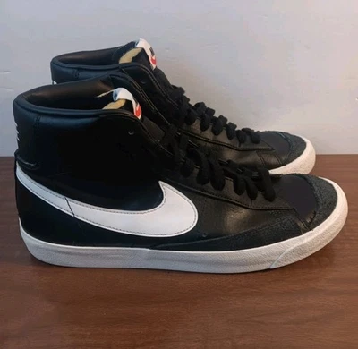 Nike Blazer Mid 77 Black w/ White Men's Size 10.5 - Image 1 of 4