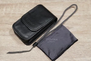 Seltene Contax T2 Platin Kameratasche CC-42 & Trageriemen Original Leder Vintage - Bild 1 von 7
