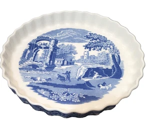Spode Italian Large Flan Quiche Dish Oven to Table Fluted 10.5" - Picture 1 of 2