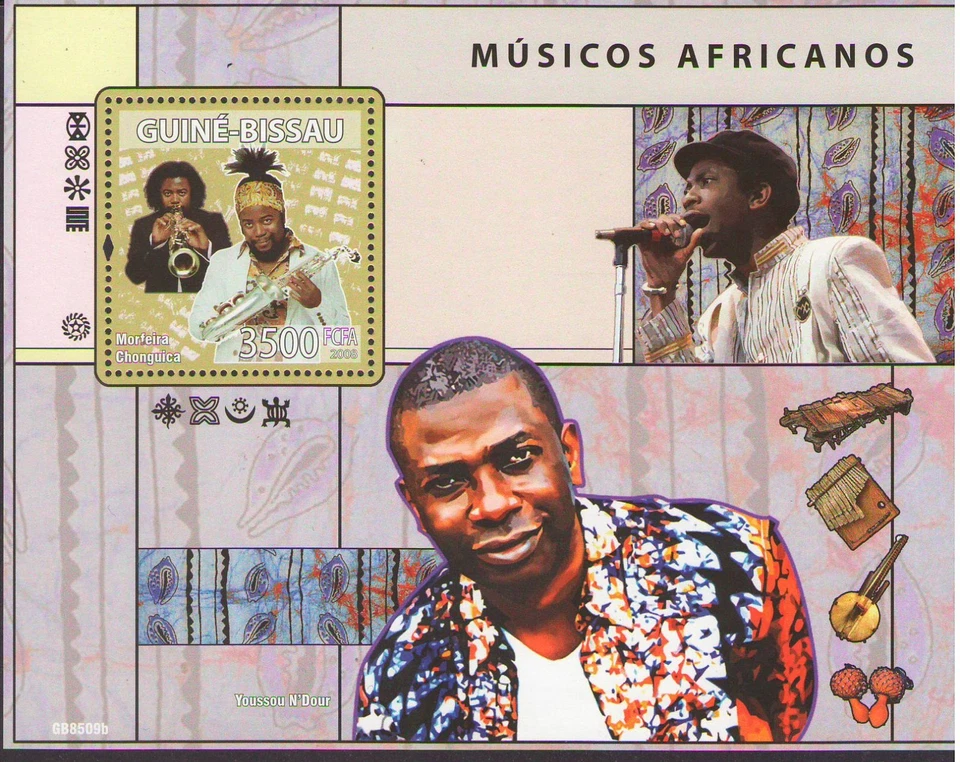 Guinea Bissau 2008 - MNH - Música africana (C1) Foto 1 de 1