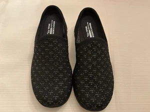 Skechers Air Cooled Memory Foam Damen 8,5 Wide Fit Slipper mit Glitzerstrick - Bild 1 von 6