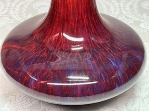Chinese Jingdezhen Jun Oxblood Flambe Glazed Sang de Boeuf Porcelain Vase 6” - Picture 1 of 14