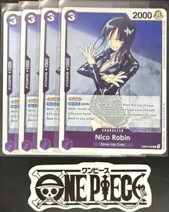 4x One Piece EB02-036 R Nico Robin - English - Foil - Play Set - TCG - Mint - Bild 1 von 1