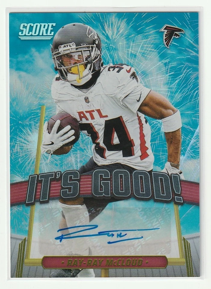 SCORE 2025 Ray Ray McCloud It's All Good Autograph #IGG-RMD Atlanta Falcons - Image 1 of 1