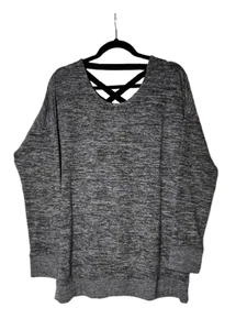 Flirtitude ACTIVE Pullover grau Pulli Oberteil, Damen XL Träger kreuz und quer Rücken. - Bild 1 von 5