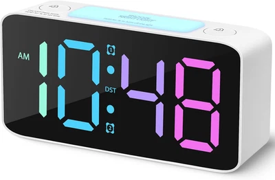 Super Loud Alarm Clock for Heavy Sleepers Adults,Digital Clock with 7 Color Nigh - Image 1 of 4