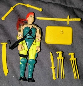 Vintage 1993 GI Joe Ninja Force Scarlett V2 lose komplett 3,75" Actionfigur - Bild 1 von 2