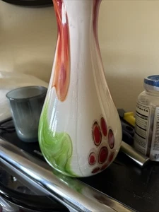 VINTAGE ZORZA VASE HAND MADE BLOWN GLASS VASE MURANO STYLE MORE RARE POLISH READ - Picture 1 of 5