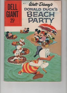 Walt Disney's Donald Duck's Beach Party #6, Dell Giant, FN+ 6.5, 1st Print, 1959 - Picture 1 of 2