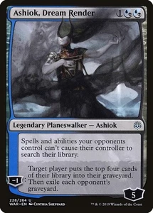Ashiok, Dream Render 1x FOIL WAR MTG War of the Spark Uncommon MINT black blue - Picture 1 of 1