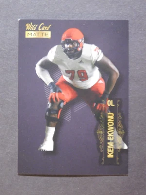 2022 Wild Card Matte Black - Ikem Ekwonu - #MB-48 - Image 1 of 2