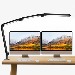 LED Desk Lamp with Clamp, Adjustable Swing Arm for Home Office, Dimmable Temp... - Picture 1 of 7