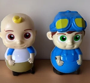 Weebles Cocomelon JJ and Tom Tom Lot Of 2 You Tube Children’s Toy Rolly - Picture 1 of 3