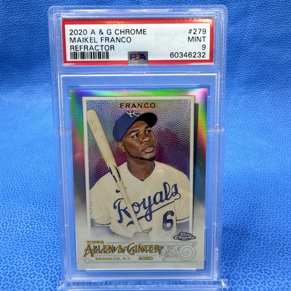 2020 Topps Allen & Ginter Chrome MAIKEL FRANCO Refractor; Royals #279 - Image 1 of 4
