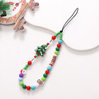 Christmas Gingerbread Beaded Phone Pendant Girl Anti-Lost Chain Hanging Jewelry
