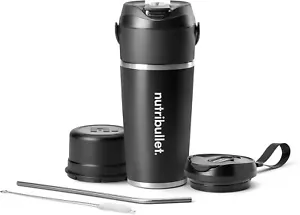 Neu! Nutribullet Flip isolierter tragbarer Mixer aus gebürstetem Edelstahl - Bild 1 von 13