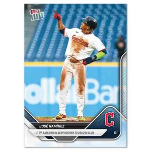 JOSE RAMIREZ 250/250 CLUB 2025 Topps Now #128 Cleveland Guardians - Picture 1 of 2