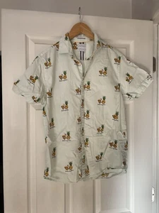 Camisa Denim & Flower M Ricky Singh Abotonada Manga Corta Piña Pizza - Imagen 1 de 4