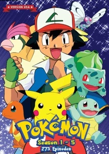 Anime DVD Pokemon Complete Series Season 1-5 Vol.1-273 End (USA Version) Eng Dub - Picture 1 of 3