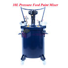 10L Pressure Feed Paint Mixer Pot Tank Sprayer Regulator Air Agitator Mixing