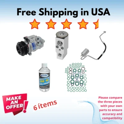 Compressor & Valve A/C Fit Ford Taurus 11-12, Lincoln MKS 2011-2012 - Image 1 of 4